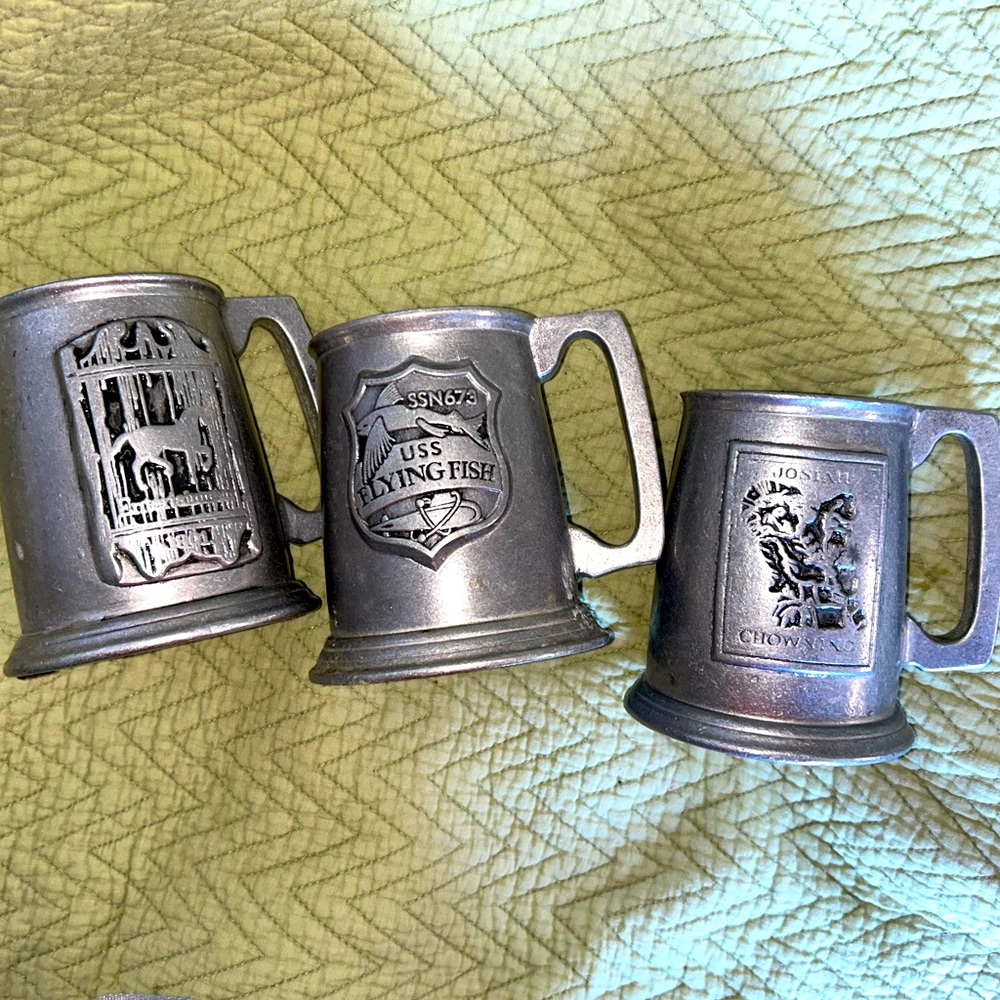 Pewter mugs